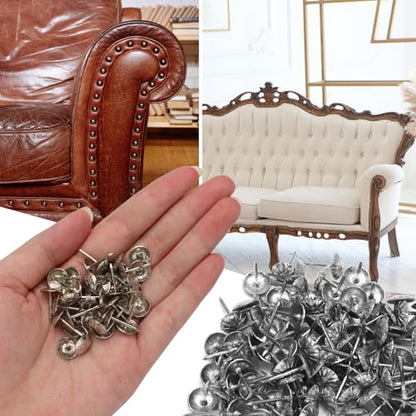 Silver Upholstery Tacks, 120PCS - color: Silver