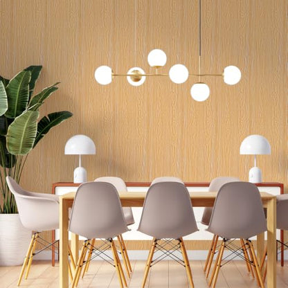 Wood Grain Contact Paper 23.6" x 236" Peel and Stick Wallpaper Oka - color: Oka, size: 23.6" x 236"