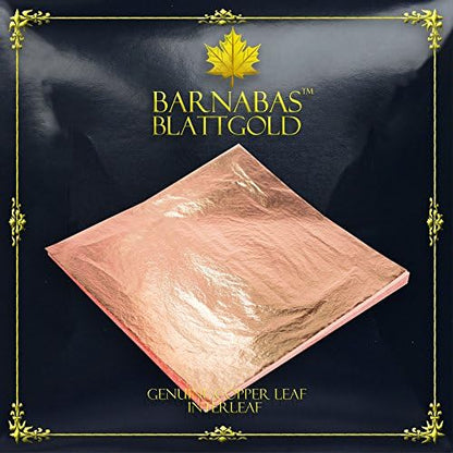 Barnabas Genuine Copper Leaf 100 Loose Interleaf Sheets 5.5" for Crafts - color: Genuine Copper, size: Loose Leaf Interleaved