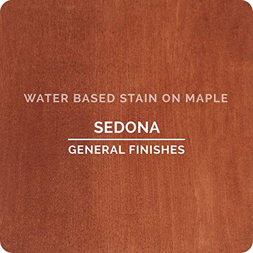 General Finishes Water Based Wood Stain, 1 Quart, Sedona - color: Sedona, size: 1 Quart