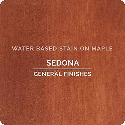 General Finishes Water Based Wood Stain, 1 Quart, Sedona - color: Sedona, size: 1 Quart