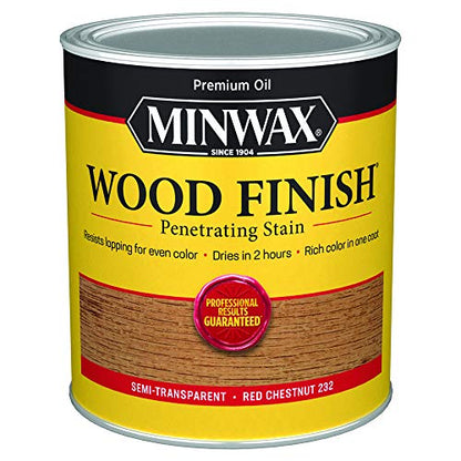 Minwax 700464444 Wood Finish, Red Chestnut, 1 Quart - color: Red Chestnut, size: 0.25 Gallon