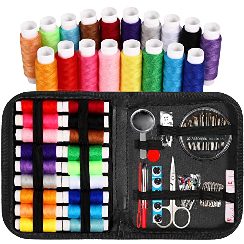 Sewing Kit for Adults,Marcoon Needle and Thread Kit with Sewing Supplies and Accessories Contains Scissors, Measure Tape,Seam Ripper,Suitable for Home, Travel, Beginner, Emergency