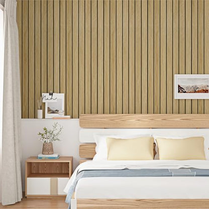 Brown Wood Wall Panels Self Adhesive 3D Peel and Stick Wood Panels - color: Dark Walnut