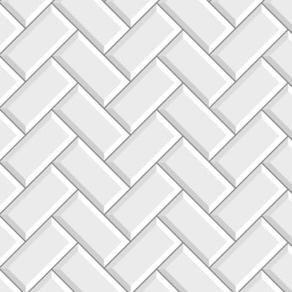 FunStick 17.5"x354" Herringbone White Wallpaper Peel and Stick Kitchen Backsplash Wallpaper Tile Contact Paper for Countertops Self Adhesive Vinyl Wall Paper Roll for Kitchen Bathroom Walls Waterproof - size: 17.5 x 354 Inches