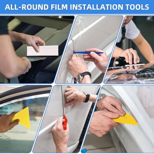 33PCS Window Tint Kit, Felt Squeegee for Vinyl, Window Tint Tools - size: 33 Pack