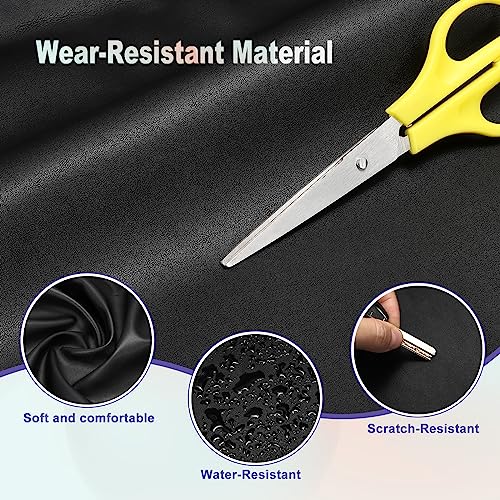 PATIKIL PU Faux Leather Fabric Nappa Grain 2 Yards Length 72"x54"x0.05" Soft Synthetic Leather Material Sheets 1.2mm Thick for Bags DIY Crafts, Black - color: Black, size: 54"x72"x0.05"