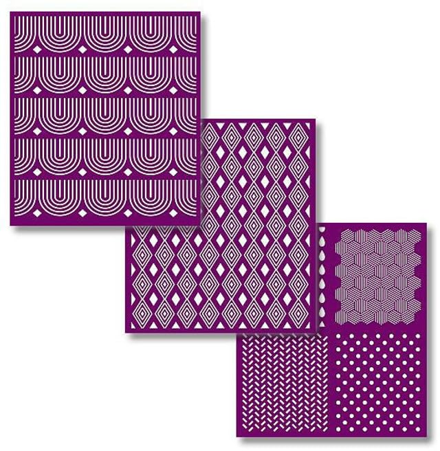 Dixie Belle Paint Company Silkscreen Stencil - Patterns 8� x 9� - 3 Pack - style: Patterns