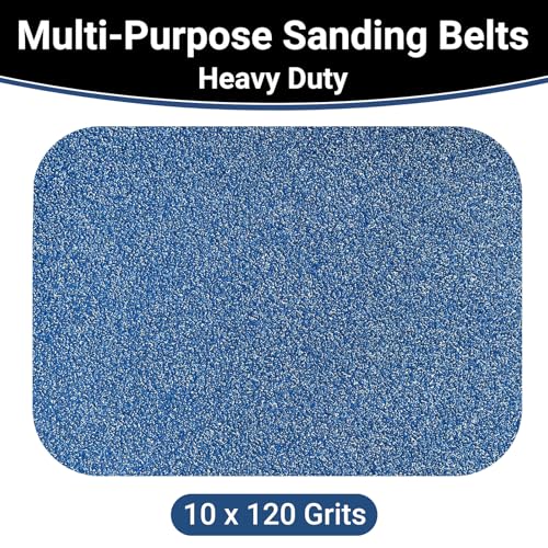 3x21 Inch Sanding Belts 10 Pcs 120 Grits Heavy Duty Belt Sander Zirconia Belt Sander Paper for Wood, Metal, Stainless Steel, Automotive, and Furniture - style: 120 Grits-10 PCS