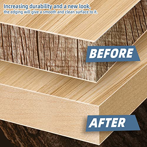 Maple Edge Banding, 3/4 inch x 250ft roll of Veneer Wood Edge Banding Preglued Flexible, Tape Banding for Cabinet Plywood - color: Maple, size: 3/4"x 250ft