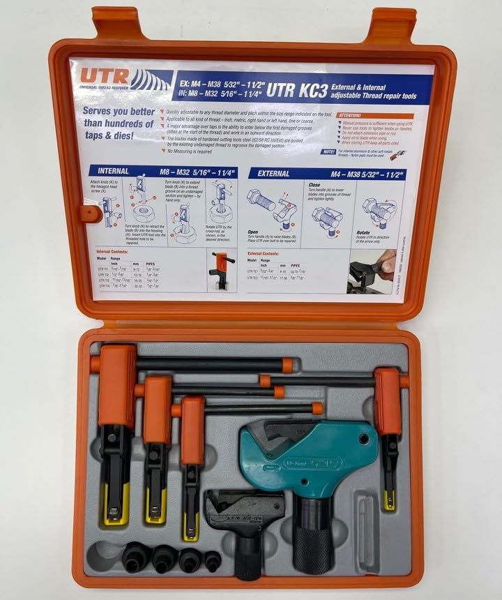 UTR KC3 External & Internal Adjustable Restorers Thread Repair Kit