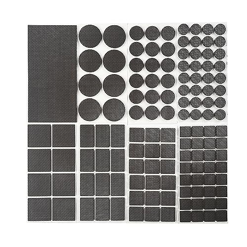 Non Slip Furniture Pads - Round, Square, Rectangle, Furnigear Premium 129 Pieces Furniture Grippers Chair Leg Pads Self Adhesive Rubber Chair Feet- Anti Scratches Furniture Pads for Hardwood Floors - size: Mix 129pcs-Round, Square, Rectangle