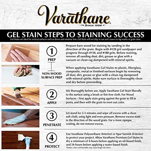 Varathane Premium Briarsmoke Gel Stain - color: Briarsmoke, size: Quart (Pack of 1)