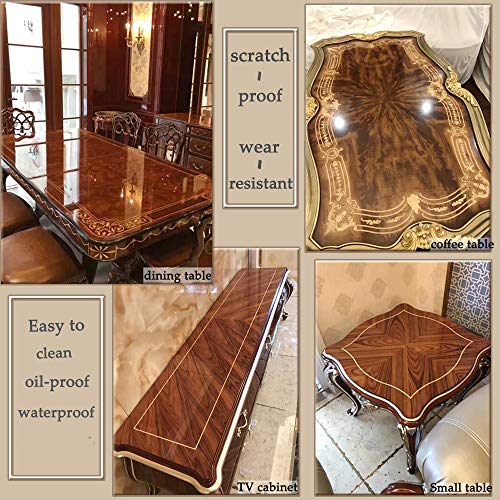 CiCiwind Contact Paper Clear Glossy Self Adhesive Film Covering Removable Protective Film Contact Paper Shelf Drawer Liner Transfer Tape Roll 17.7" x 9.8' - size: 17.7"W x 118"L