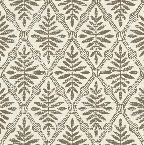 Beige Peel and Stick Wallpaper Boho Contact Paper 17in x 118in - color: Beige-1, size: 16.9" x 118.1"