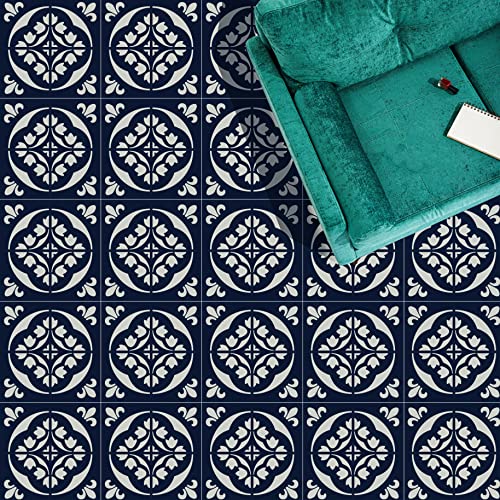 / Tile Stencil 12x12 (2 Pack) / Wall and Floor Stencil, Reusable for Painting, Furniture, Walls and Floors