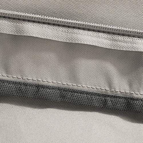 Classic Accessories Ravenna Water-Resistant 17 x 15 x 2 Inch Patio Seat Cushion, Mushroom, Chair Seat Cushion - color: Mushroom, size: 17"W x 15"D x 2"Thick