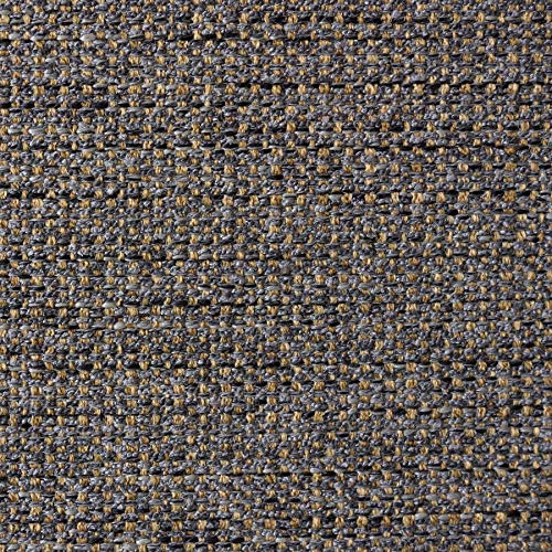 56" Wide Heavy Upholstery Faux Linen Fabric Grey/Gold Color by The Yard - color: Grey/Gold