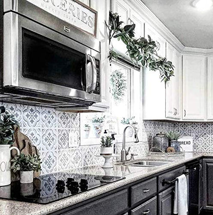 Santa Ana Tile Stencil - Cement Tile Stencils - DIY Portuguese Tiles - Reusable Stencils for Home Decor (Extra Large 16"x16") - size: Extra Large (16"x16")