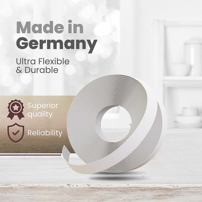 Edge Supply Polyester Antique White Melamine 3/4" X 50 ft Roll Flexible, Strong and Durable Antique White Edge Banding, Easy Application Iron-On with Hot Melt Adhesive. - color: White, size: 3/4 inch X 50 ft
