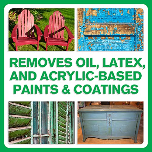 Advanced Paint & Varnish Remover - Strips Up to 15 Layers of Acrylic, Latex, Oil, & Water-Based Coatings - NEW Sprayable Aerosol Alternative - Non-Flammable - Spay On/Rinse Off - DIY Ready - 14oz Can - size: 14oz Can
