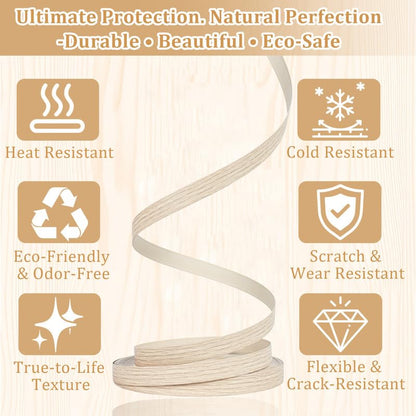 Light Oak Edge Banding, 15/16" x 100ft PVC Edge Banding Tape, 1mm Thick Wood Grain Veneer Edging for Kitchen Cabinets, Wardrobes, Plywood Edging & Furniture Refacing - color: Light Oak, size: 15/16 inch X 100 ft