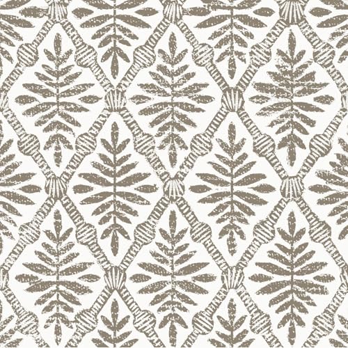 Peel and Stick Wallpaper Grey and Brown Contact Paper 17in x 118in - color: Gray, size: 16.9" x 118.1"