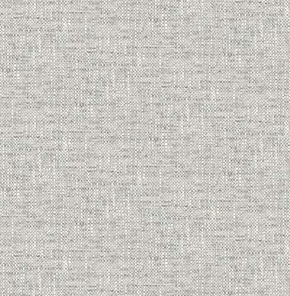 NuWallpaper Poplin Texture Peel and Stick Wallpaper, Grey, Textured Removable Wallpaper, 20.5 in x 18 ft - color: Gray