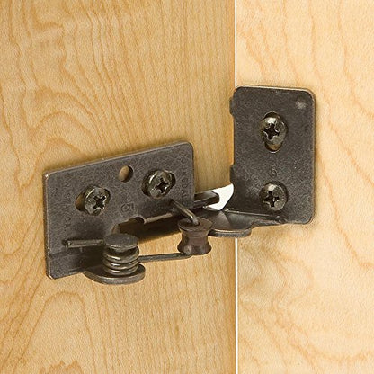 Snap Closing Semi-Concealed Hinges - Oil-Rubbed Bronze (Pair)
