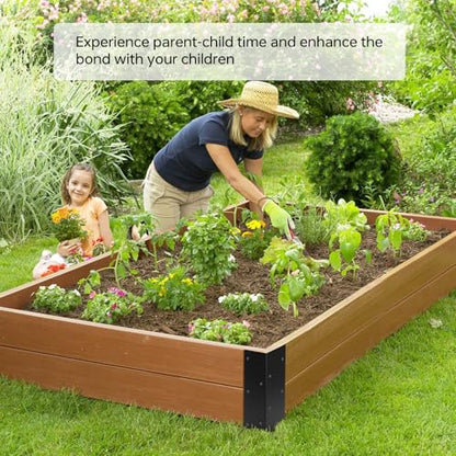 8 PCS Raised Garden Bed Corner Brackets for 10"-24" Height Wood Frame Bed