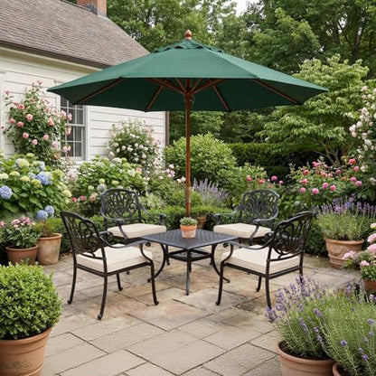 Goodgoods 20x20 Outdoor Chair Cushions Set of 2, 35D Foam, Biscuit - color: Biscuit, size: 20"x20" 2pcs