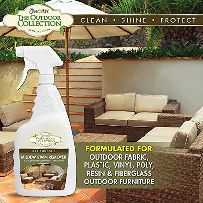 STAR BRITE Outdoor Collection Mildew Stain Remover, Professional Strength - style: 128 OZ Stain Remover