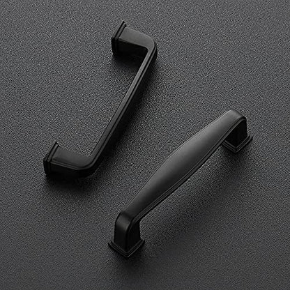 Ravinte Matte Black Cabinet Handles Solid Cabinet Pulls, 3 Inch CC, 30 Pack - color: Black