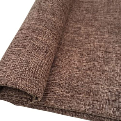 TinaKim Thick Canvas Upholstery Fabric, Faux Linen Material, for Couch Chair Car Seat Cover Repair (11 Coffee, 6 Yard) - color: Coffee, size: 6 yard pre cut
