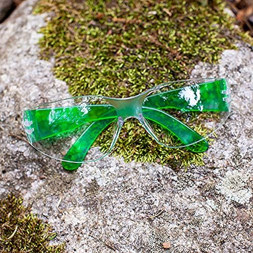 BISON LIFE Clear/Color Safety Glasses for Men & Women ANSI Z87.1, 6 Pack - color: Clear/6 Colors