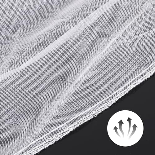 25 Pcs Paint Strainer Bag, 5 Gallon White Filter Bags with Elastic Drawstring Top Opening Nylon Fine Mesh Bag for Paint, Gardening, Hydroponics