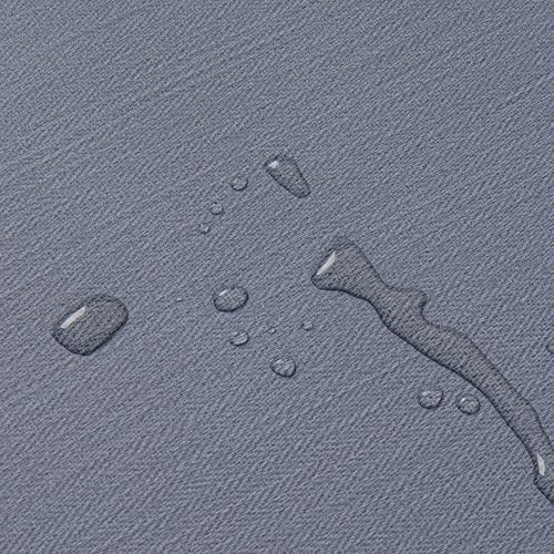 Haimin Fabric Wallpaper 24" x 393" Peel and Stick Textured Contact Paper - color: Blue