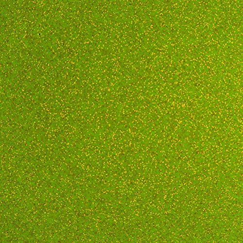 Sparkle Vinyl Fabric, Smooth Glitter Faux Leather Sheets, Shiny Material, Great for Upholstery Bag Making Hair Bows Clips Earrings DIY and Craft Projects - 1 Foot 12"x54" (Kiwi) - color: Kiwi, size: 1 Foot