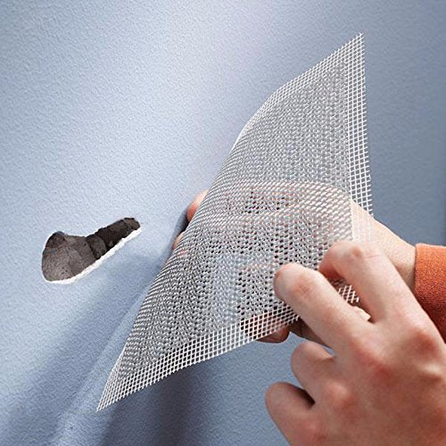 Wideskall® 4" x 4" inch Heavy Duty Self Adhesive Wall Repair Patch for Drywall, Pack of 1 - size: Pack of 1