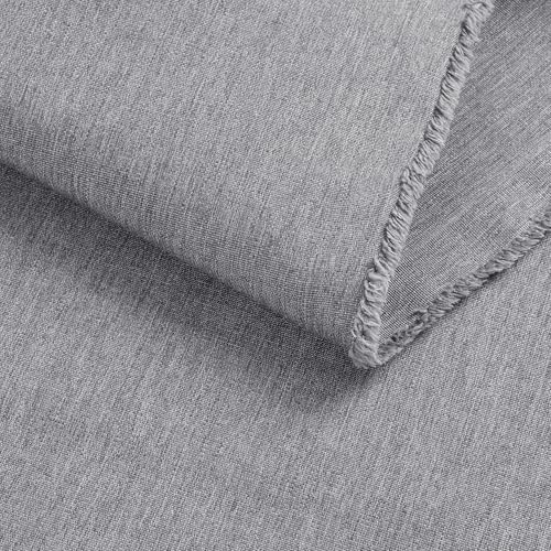 600D Outdoor Upholstery Fabric 58” W Waterproof Canvas Fabric by The Yard - color: Light Grey, size: 5 yard pre cut