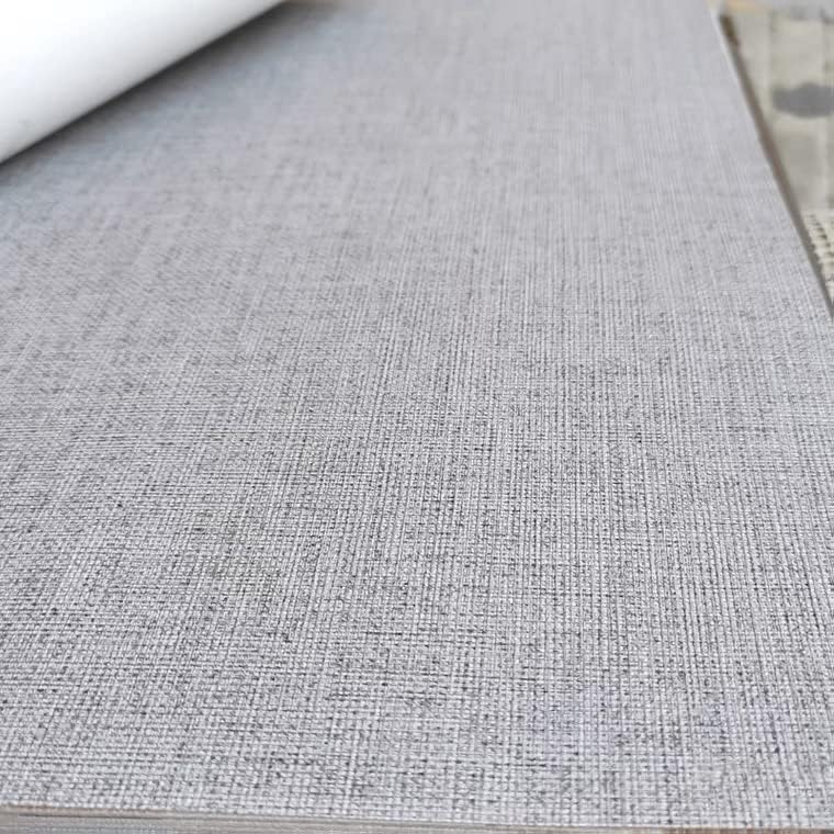 Gray Grasscloth Peel and Stick Wallpaper Self Adhesive 17.8"x118"