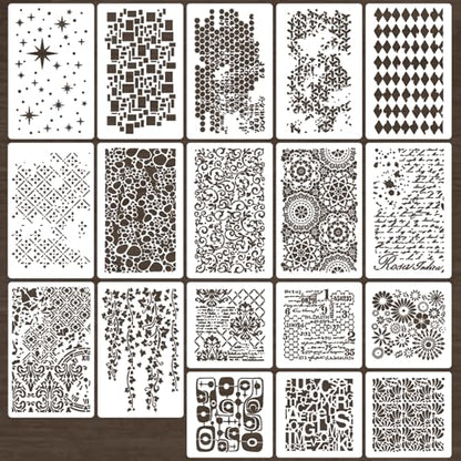 Stencils for Crafts Reusable Texture Stencils - style: Cubist