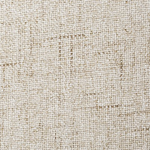 55" Wide Heavy Solid Linen Upholstery Drapery Fabric Farrel Natural by The Yard - color: Ivory