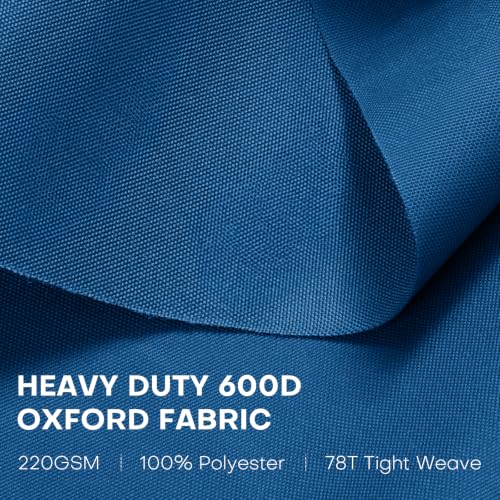 Waterproof Upholstery Fabric by the Yard 600D Oxford, Ocean Blue - color: Ocean Blue, size: 1 Yard 36" x 58"