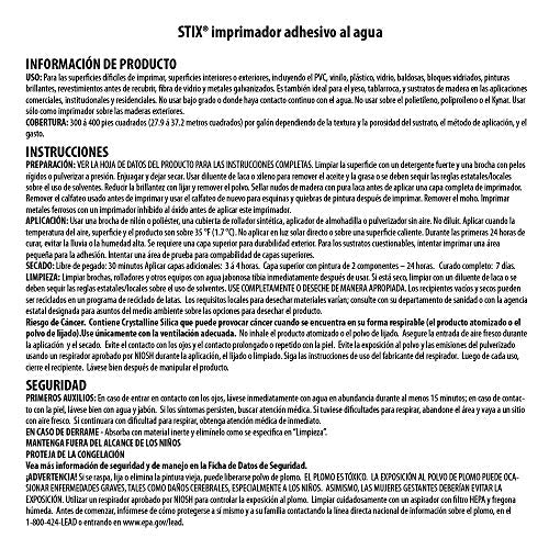 INSL-X SXA11009A-01 Stix Acrylic Waterborne Bonding Primer, 1 Gallon, White - size: 128 Fl Oz (Pack of 1)