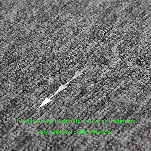 Teflon Furniture Sliders Pads(24 Pack 7/8 inch(22mm) Base),Table/Chair/Cabinet/Sofa Small Size PTFE Glides,Stainless Steel Screw on Protect The Floor,Heavy Duty Sliding Block for Furniture - size: 24 Pack 7/8 inch(22mm) Base