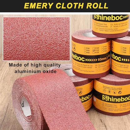 Emery Cloth Roll 600 Grit, 3-2/3 Inch x 33 Ft Heavy Duty Sandpaper - size: 600 Grit