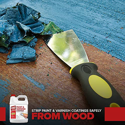 Max Strip Paint & Varnish Stripper Gel, Safe Wood & Metal Stripper, 1 Qt - size: 32 Fl Oz (Pack of 1)