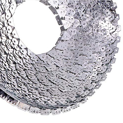 65 ft Flexible Metal Tack Strip Three-Tooth Upholstery Premium Heavy Duty Curve Ease Grip for Furniture, Chairs, Sofa, Bed Repair - size: ys/m