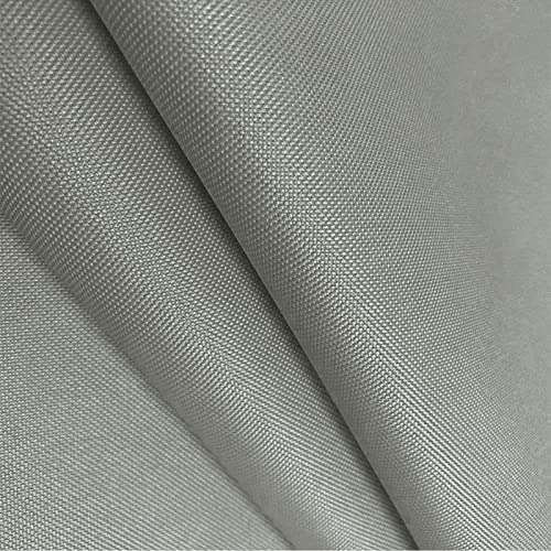 Waterproof Canvas Fabric by The Yard 600D Upholstery Outdoor Fabric 58”W - color: Silver Grey, size: 15 Yards 58" x 540"